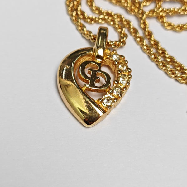 Petit CD Metal Gold Necklace