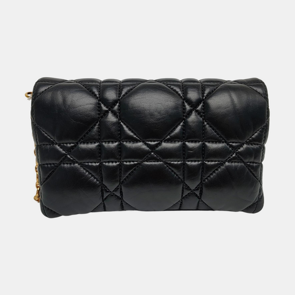 Dior Caro Small Cannage Calfskin Black