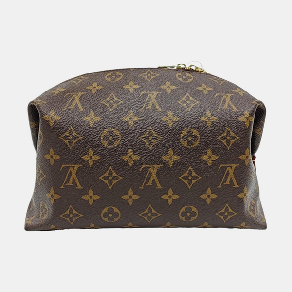 COSMETIC GM Monogram Coated Canvas Brown