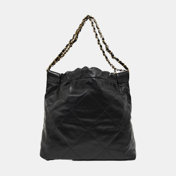 CHANEL 22 Small Quilted Calfskin Black