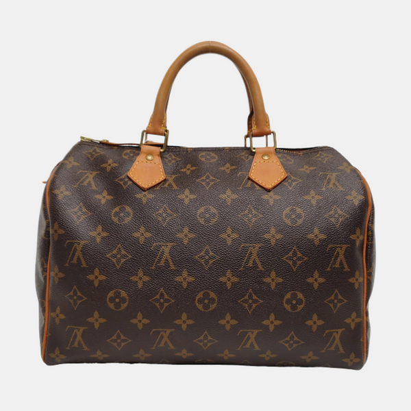 SPEEDY 30 Monogram Coated Canvas Brown