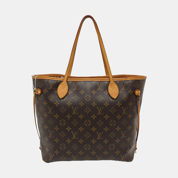 NEVERFULL MM Monogram Coated Canvas Brown