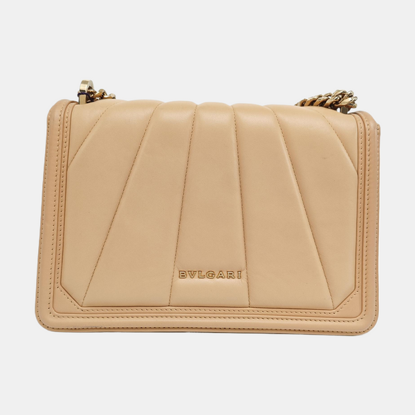 SERPENTI DIAMOND BLAST Small Quilted Lambskin Beige