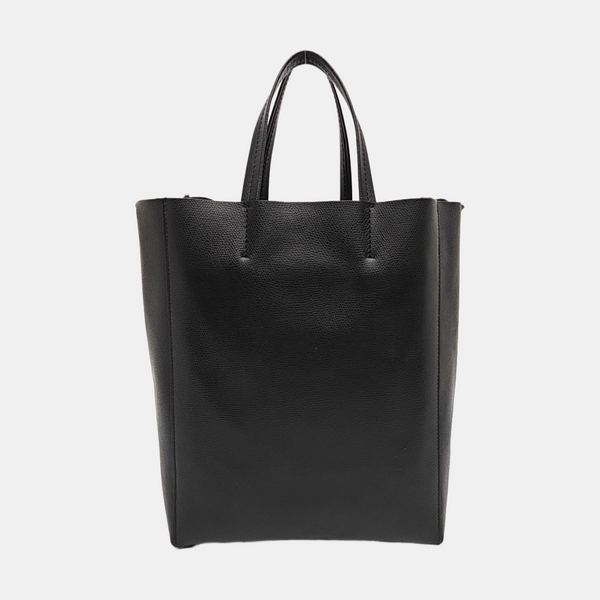 Authenticated pre-owned VERTICAL CABAS Small Calfskin Black - Tote Bag at Looply
