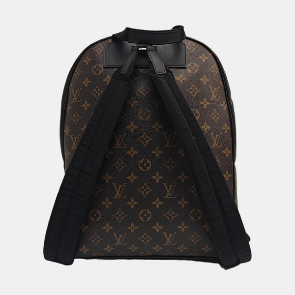 JOSH Monogram Coated Canvas Brown