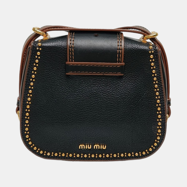 Miu Lady Calfskin Black