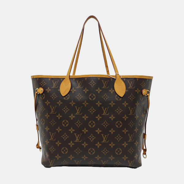 NEVERFULL MM Monogram Coated Canvas Brown