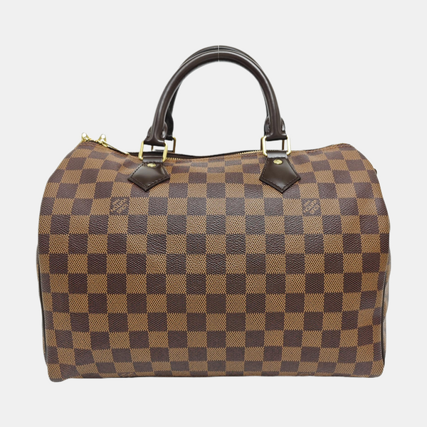 SPEEDY 30 Damier Ebene Coated Canvas Brown