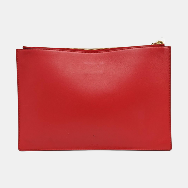 Monogram Coated Canvas Clutch Black