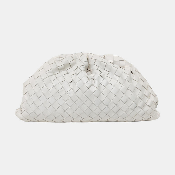 The Pouch Large Lambskin White