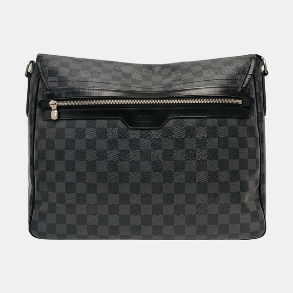 DISTRICT GM Damier Graphite Coated Canvas Black