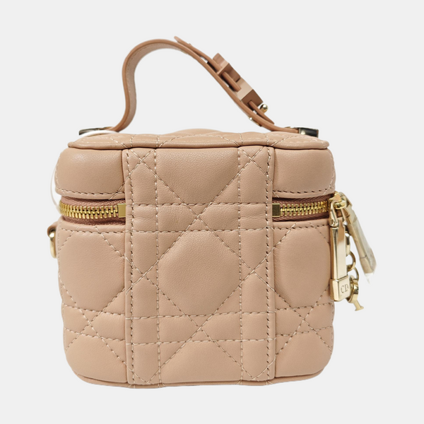 Lady Dior Super Mini Cannage Lambskin Pink