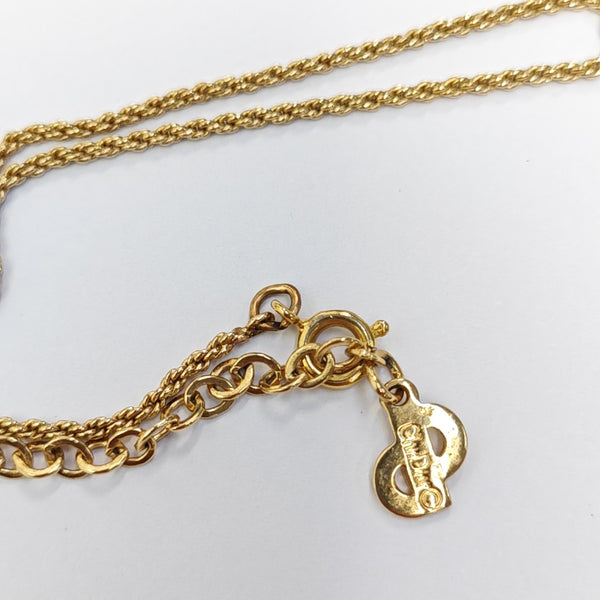 Petit CD Metal Gold Necklace