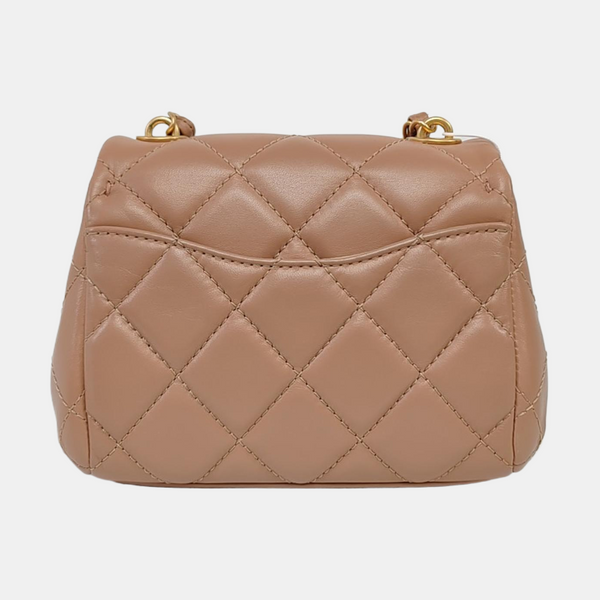 Quilted Lambskin Beige