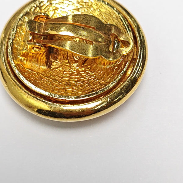 Metal Gold Clip On Earrings