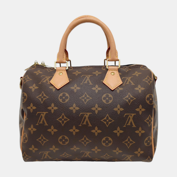 SPEEDY 25 Monogram Coated Canvas Brown