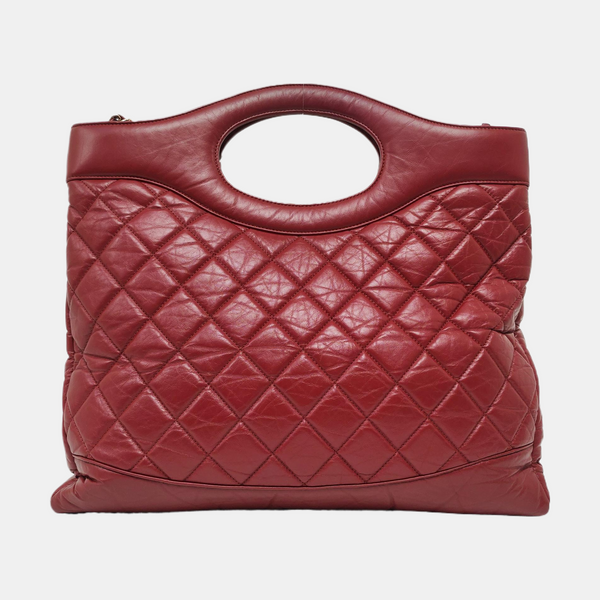 CHANEL 31 Quilted Vintage Calf Red