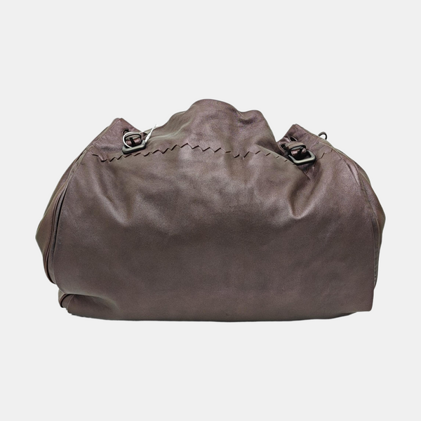 Lambskin Shoulder Bag Brown