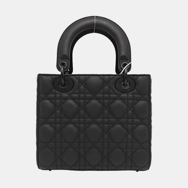 Lady Dior Small Cannage Calfskin Black