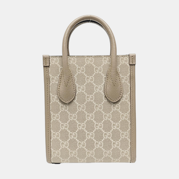 Retro Mini Monogram Coated Canvas Beige