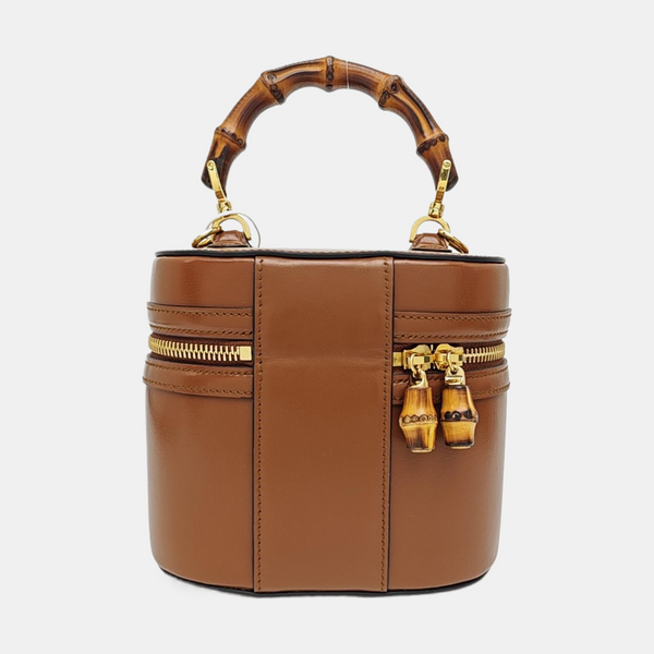 Calfskin Shoulder Bag Brown
