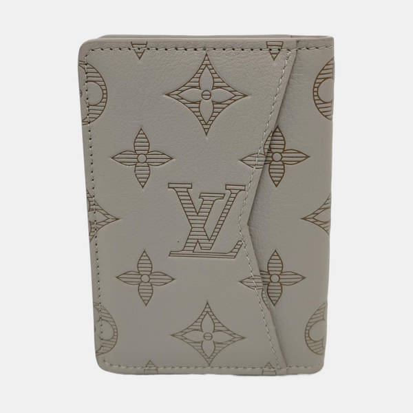 SLENDER Monogram Calfskin Gray Card Holder