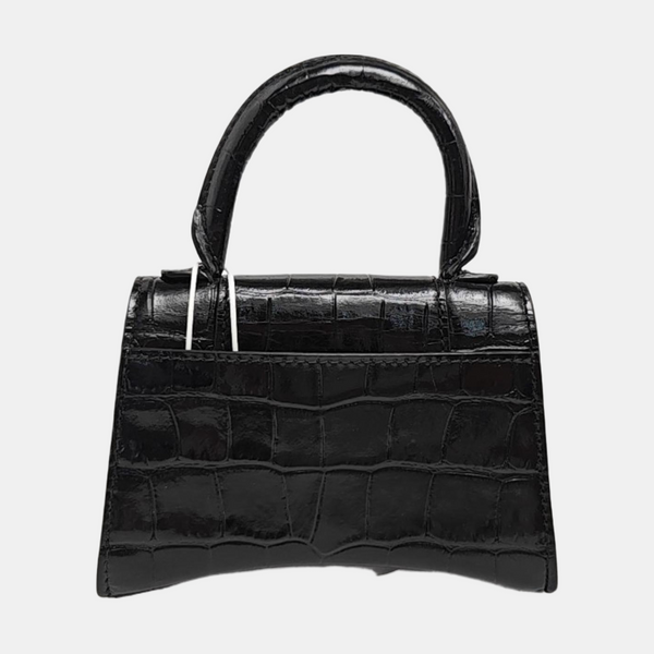 Hourglass Mini Calfskin Black