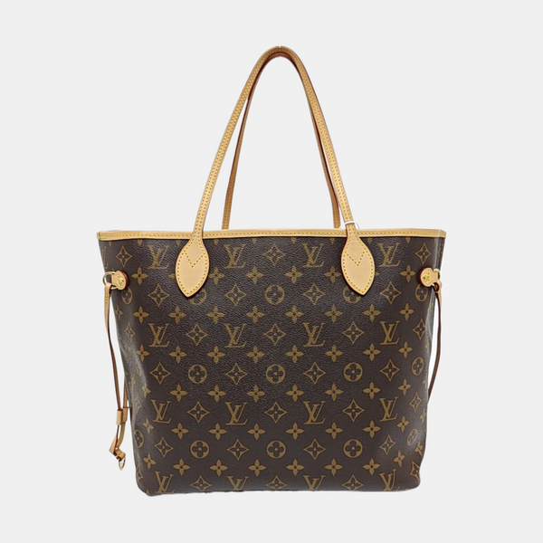 NEVERFULL MM Monogram Coated Canvas Brown