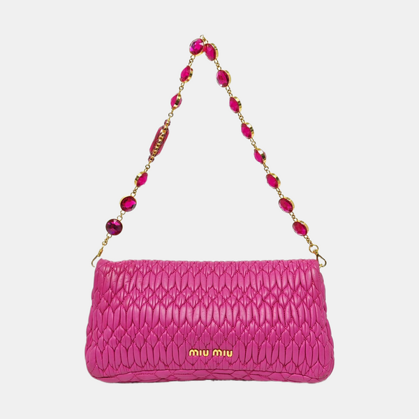 Crystal Quilted Lambskin Red
