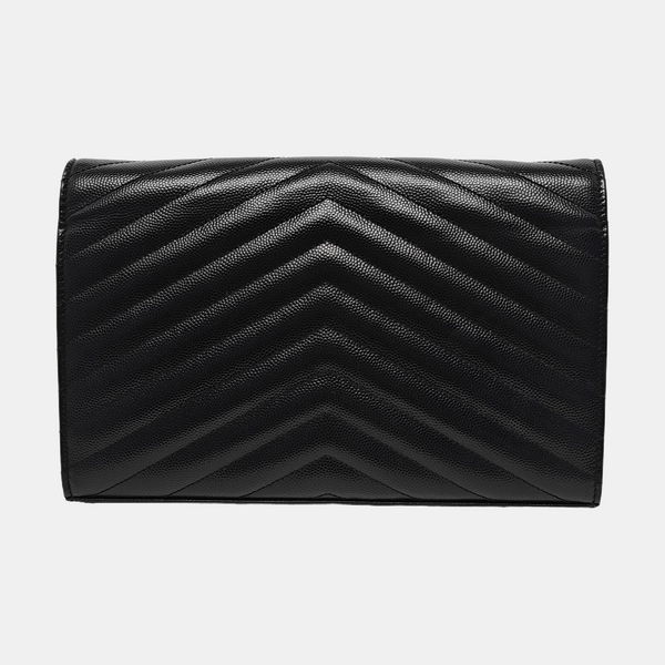 MONOGRAM Medium Chevron Calfskin Black