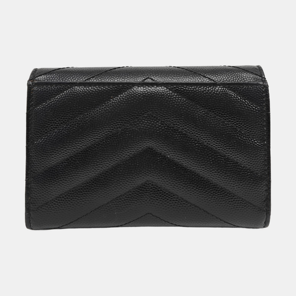 MONOGRAM Chevron Calfskin Black Wallet