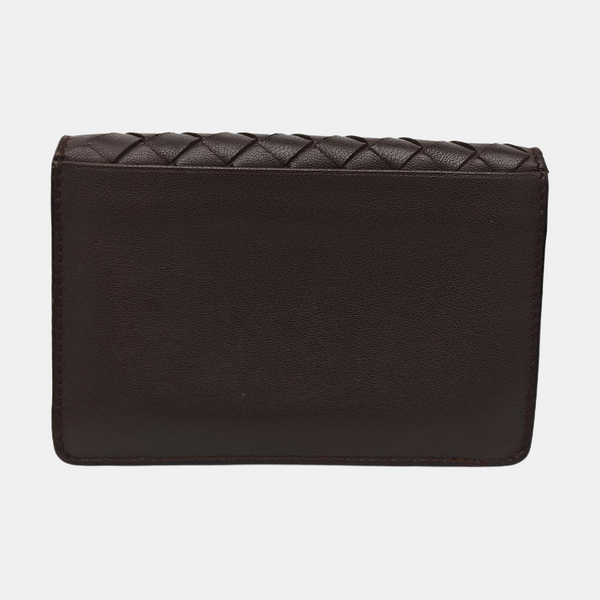 Lambskin Card Holder Brown