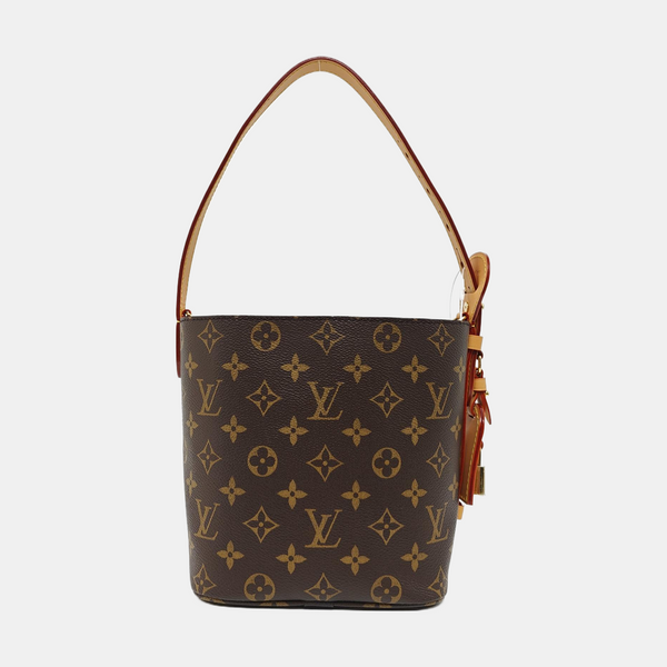 ALL IN BB Monogram Coated Canvas Brown