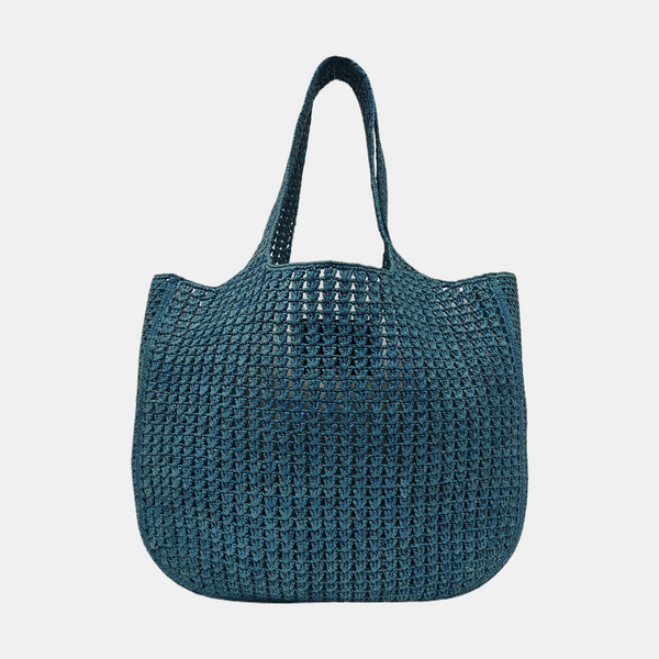 Large Straw Blue