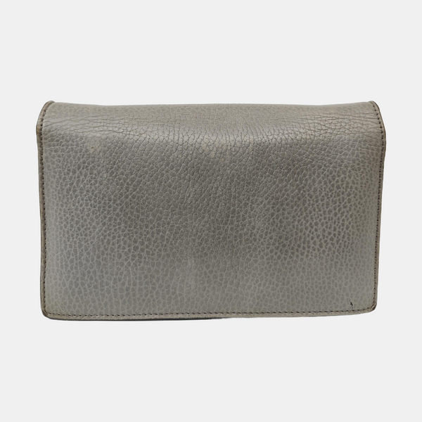 Interlocking G Small Calfskin Gray