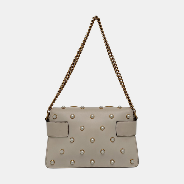 Queen Margaret Mini Calfskin White