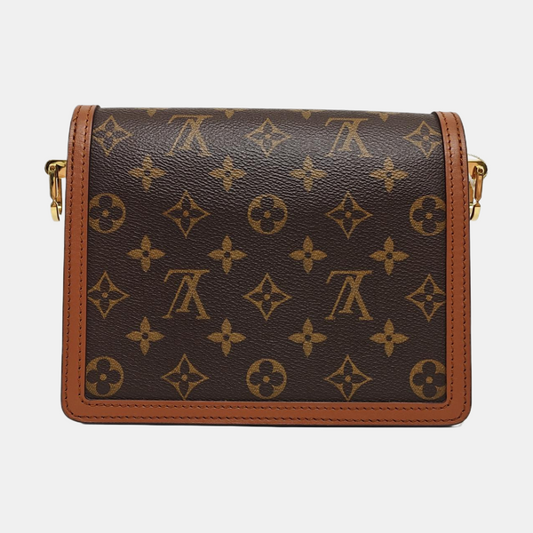 DAUPHINE Mini Monogram Coated Canvas Brown
