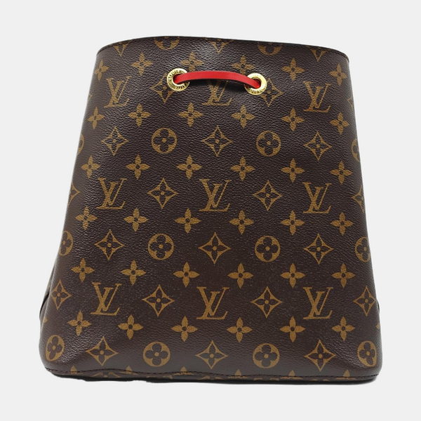 Authenticated pre-owned NÉONOÉ MM Monogram Coated Canvas Brown - Bucket Bag at Looply