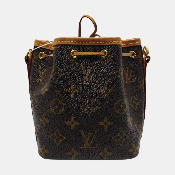 NÉONOÉ Nano Monogram Coated Canvas Brown