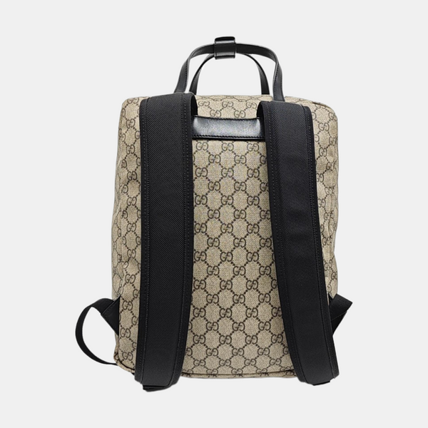 Monogram Coated Canvas Backpack Brown