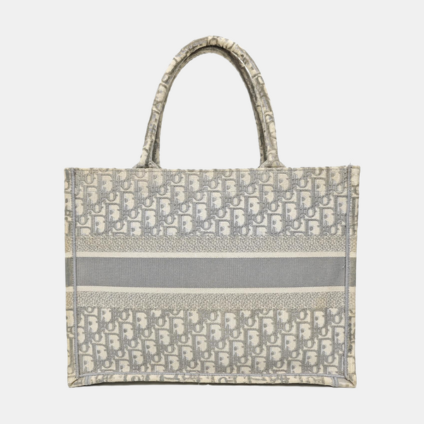 Book Tote Medium Oblique Canvas Gray