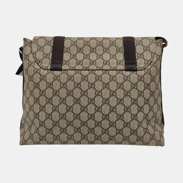 Monogram Coated Canvas Shoulder Bag Black