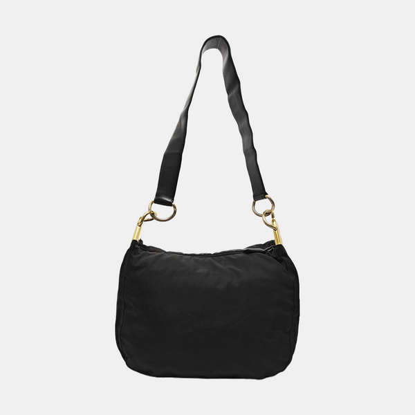 Nylon Shoulder Bag Black