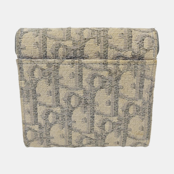 Saddle Mini Oblique Canvas Beige Card Holder