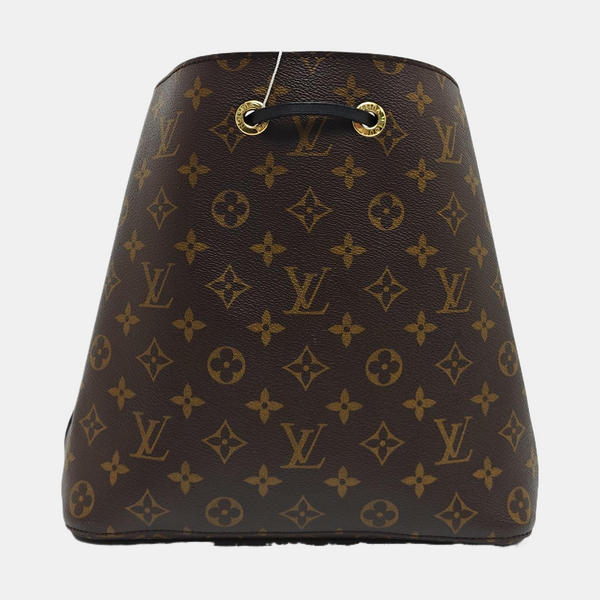 NÉONOÉ MM Monogram Coated Canvas Brown