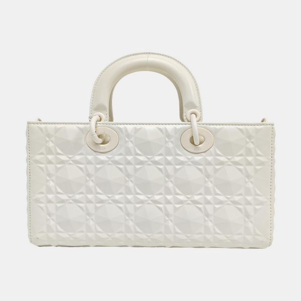 Lady D-Joy Medium Cannage Calfskin Beige