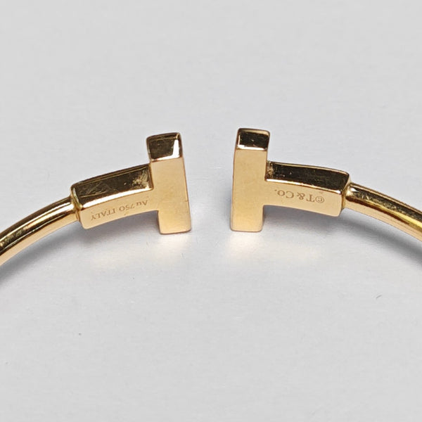 Tiffany T 18k Rose Gold Bangle