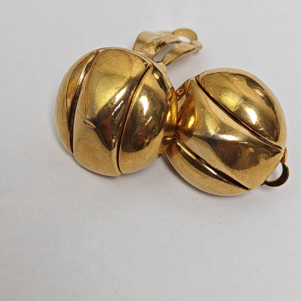 Metal Gold Clip On Earrings