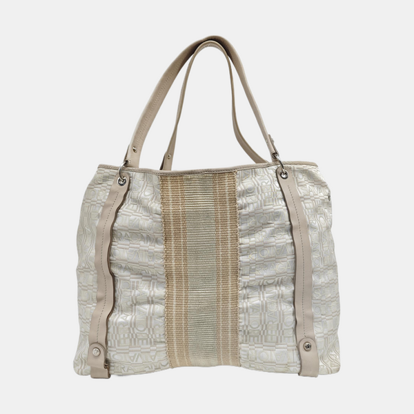 Fabric Tote Bag Beige