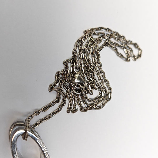 Pop H Metal Silver Necklace